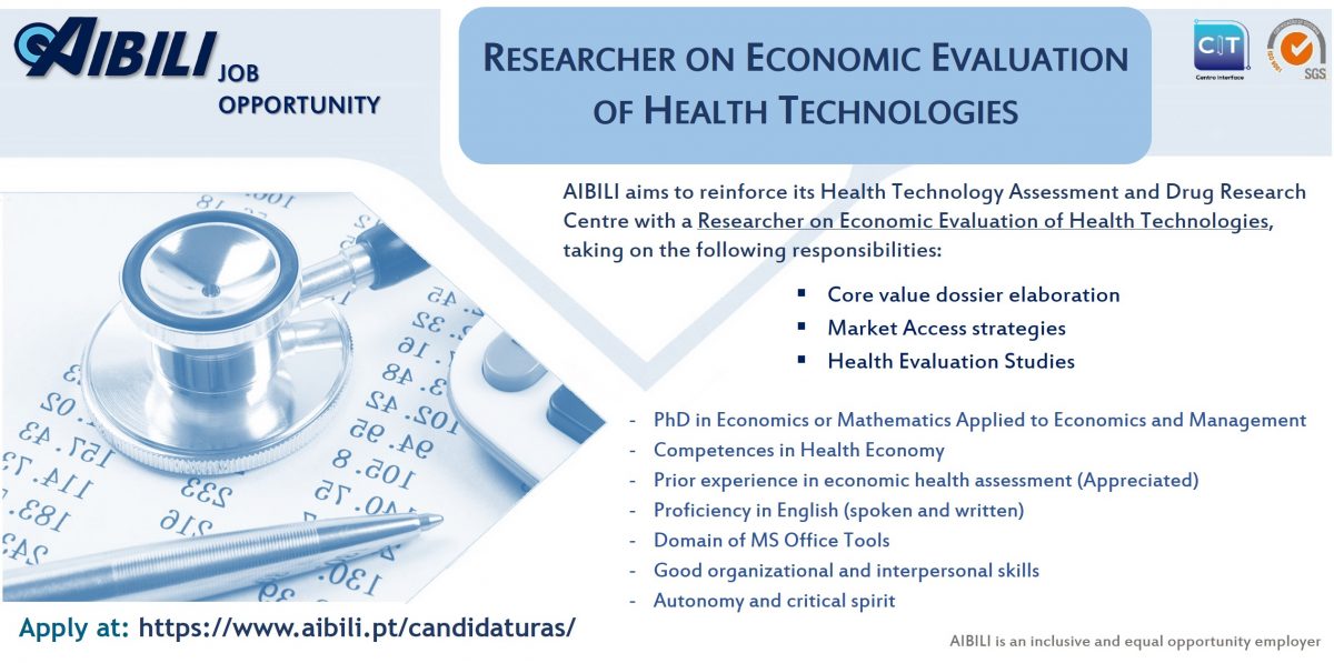 JOB OPPORTUNITY | Researcher on Economic Evaluation of Health Technologies